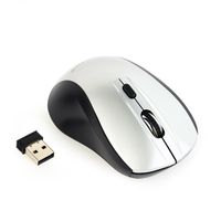 Gembird
Бездротова оптична миша, USB, 1600 dpi, бiло-чорна