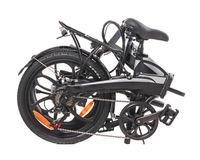 Електричний велосипед 20", чорно-зелений