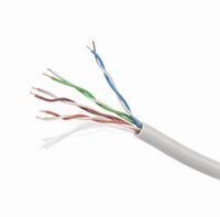 CAT5e, одножильна мідь, 24AWG, неекранована, LSZH обплетення 305 м