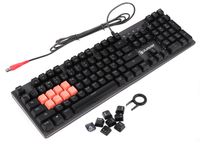 Клавіатура механічна ігрова, USB, LK-Green switches, підсвічування