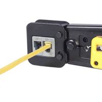 Інструмент для обтиску роз'ємів RJ45/RJ12/RJ11 обрізає при обтиску