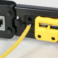 Інструмент для обтиску роз'ємів RJ45/RJ12/RJ11 обрізає при обтиску