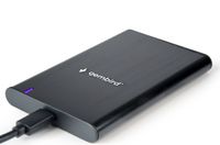 Зовнішня кишеня 2.5", USB 3.1, чорний, алюміній