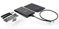 Зовнішня кишеня 2.5", USB 3.1, чорний, алюміній