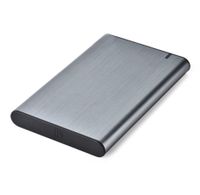 Зовнішня кишеня 2.5", USB 3.1, сірий, алюміній