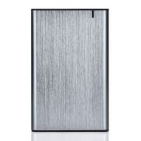 Зовнішня кишеня 2.5", USB 3.1, сірий, алюміній