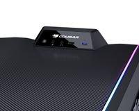 Стіл для геймера, ергономічний дизайн, USB 3,0/Audio хаб, RGB підсвічування, висота 810 мм