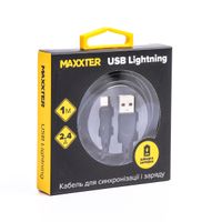 Кабель USB 2.0 А-тато/Lightning, 1 м, 2.4 А