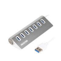 Maxxter
Хаб USB 3.0 Type-A на 7 портів, метал, сріблястий