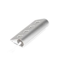 Хаб USB 2.0 Type-A на 4 порти, метал, сріблястий