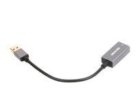 Адаптер, USB на Gigabit Ethernet, 1000 Mbps, метал, темно-сірий