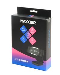 Вебкамера USB 2.0, FullHD 1920 x 1080, Auto-Focus, чорний