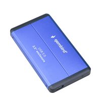 Gembird
Зовнішня кишеня 2.5", USB 3.0, металевий корпус, синій
