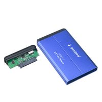 Зовнішня кишеня 2.5", USB 3.0, металевий корпус, синій