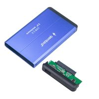 Зовнішня кишеня 2.5", USB 3.0, металевий корпус, синій
