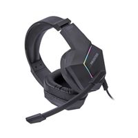 Гарнітура ігрова, USB 7.1, RGB підсвічування, чорний