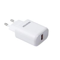 Maxxter
Мережевий зарядний пристрій, 1 USB + кабель USB-A to Type-C (Quick Charge 3.0) 5V/2.4A-9V/1.2A