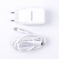 Мережевий зарядний пристрій, 1 USB + кабель Type-C to Lighting (PD 20 W)