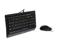 Комплект дротовий Fstyler клавіатура+миша, чорний, USB
