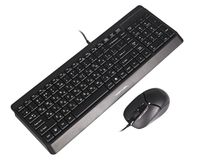 Комплект дротовий Fstyler клавіатура+миша, чорний, USB