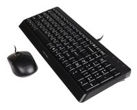 Комплект дротовий Fstyler клавіатура+миша, чорний, USB