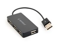 Gembird
Хаб на 4 порти USB 2.0, пластик, чорний