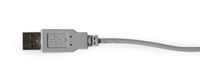 Мікрофон настільний, USB-підключення, вбудована звукова карта, сріблястий