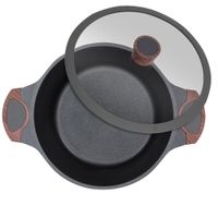 Каструля із литого алюмінію з кришкою, серія "CAPELLA", Ø=24 см, h=11.5 см, 4.6 л