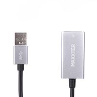 Адаптер, USB на Ethernet, 100 Mbps, метал, темно-сірий