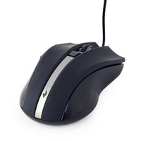 Лазерна миша, USB інтерфейс, 2400 dpi, чорний