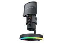 Мікрофон настільний, підставка RGB із концентратором USB 3.0, чорний