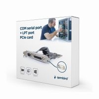 Карта розширення PCI-Express для COM-порту та LPT-порту, низькопрофільна планка в комплекті