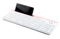 Клавіатура бездротова Fstyler, Bluetooth / 2.4 ГГц, білий