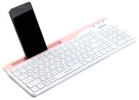 Клавіатура бездротова Fstyler, Bluetooth / 2.4 ГГц, білий