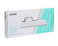 Клавіатура бездротова Fstyler, Bluetooth / 2.4 ГГц, білий