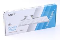 Клавіатура бездротова Fstyler, Bluetooth / 2.4 ГГц, білий