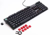 Клавіатура механічна ігрова, USB, 5-зонне неонове підсвічування, LK-Green switches, підсвічування