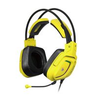 Bloody
Ігрові навушники з мікрофоном, жовтий, 7.1 віртуальний звук, RGB підсвічування, USB