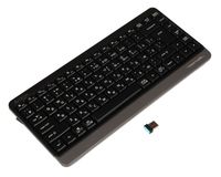 Клавіатура бездротова Fstyler, Bluetooth / 2.4 ГГц, сірий