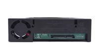 Внутрішня кишеня SATA пластик, чорний, 2 вентилятори, Power Slide Switch