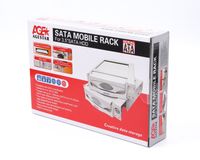 Внутрішня кишеня SATA пластик, чорний, 2 вентилятори, Power Slide Switch