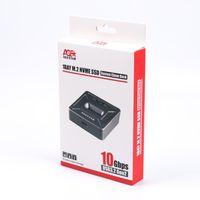 Док-станція, USB 3.1 Type C, M.2 NVME, 1 слот, сірий