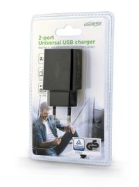 Зарядний пристрій USB 2.1 A, чорний