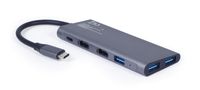 Док станція USB-C 3-в-1 (хаб/HDMI/PD), сірий