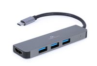 Cablexpert
Адаптер USB-C 2-в-1 (хаб/HDMI), сірий