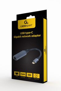 Гігабітний мережевий адаптер USB type-C, сірий