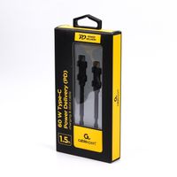 Кабель USB 2.0 Power Delivery (PD) 60 Вт, C-тато/C-тато, 1.5 м, преміум