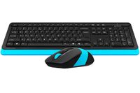 Комплект бездротовий Fstyler клавіатура+миша, чорно-синій, USB