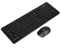Комплект бездротовий Fstyler клавіатура+миша, чорний, USB