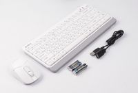 Комплект бездротовий Fstyler клавіатура+миша, білий, USB